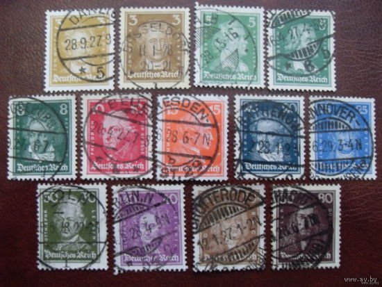 1926 Рейх. DR Mi.385-397 (Mi.-24 euro)