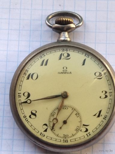 Часы карманные Омега. Аукцион с рубля!