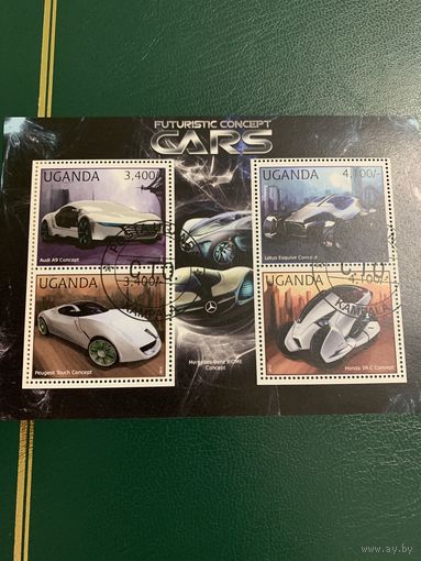 Уганда 2012. Концептуальные автомобили. Малый лист