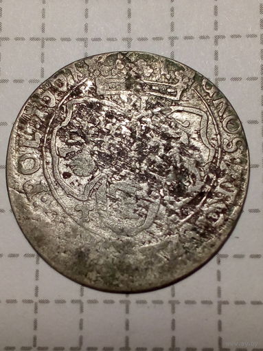 6 грошей  Речь Посполитая 1661 год.