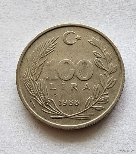 Турция 100 лир, 1988