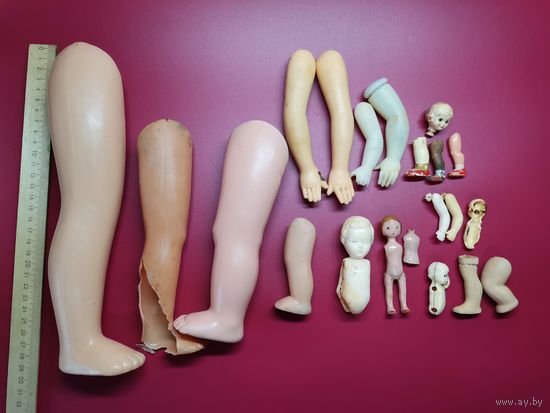 Части от кукол в реставрацию (одним лотом)