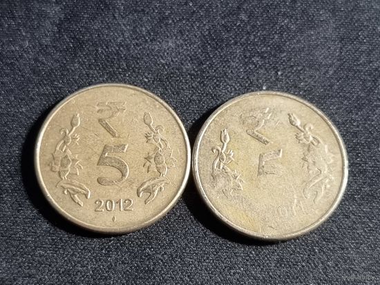 Индия 5 рупий 2011,2012