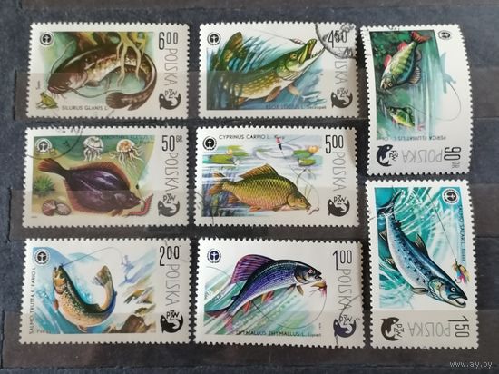 Польша 1979 рыбы