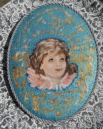 Панно на холсте масло акрил