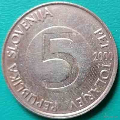 Словения 5 толаров 2000