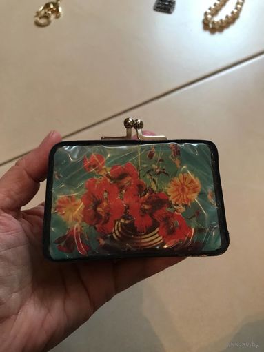 Винтажный Ретро кошелек поцелуйчик