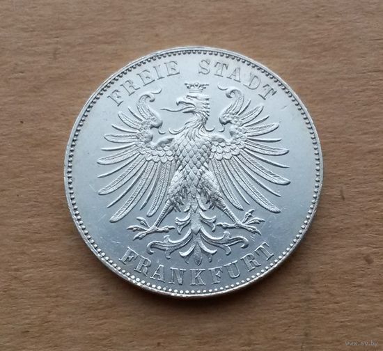 Франкфурт, талер 1859 г., 100 лет Ф. Шиллеру, тираж 24 560 экз., серебро 0.900