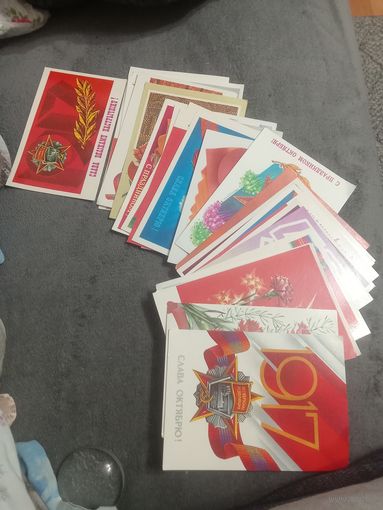 Открытки Слава Октябрю ( больше 30 шт)