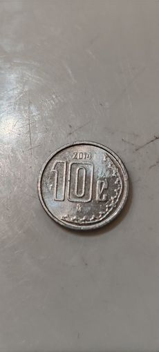 Мексика 10 сентаво 2014
