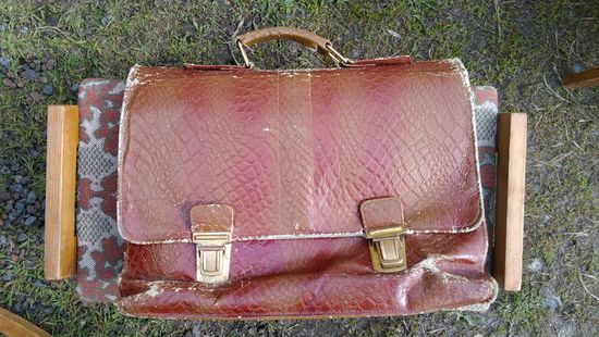 Старый портфель СССР кожа, портфель руководителя СССР)