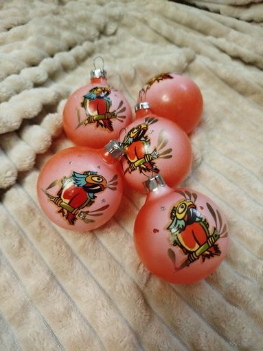 Папугай Кеша Елочная игрушка СССР цена за все