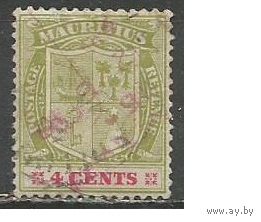 Маврикий. Новый Национальный герб. 1910г. Mi#134.