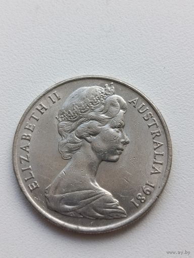 Австралия. 10 центов 1981 года. (4)