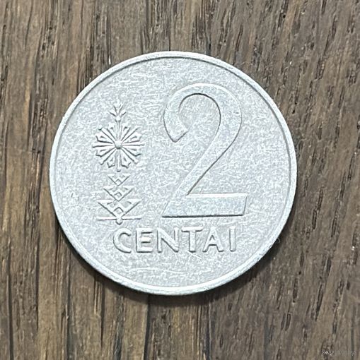 Литва 2 Цента 1991г.