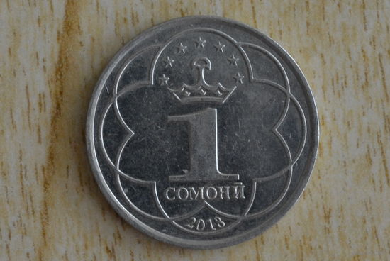 Таджикистан 1 сомони 2018 с 1 руб