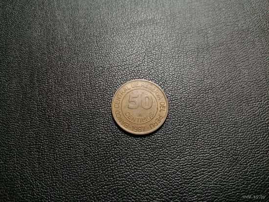 Перу 50 сентимо 1987