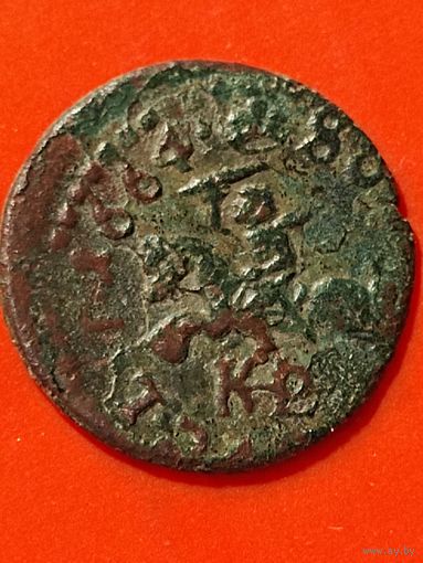 Солид (боратинка) 1664 г. литовский герб, без мц.