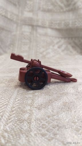 Игрушка старинная катапульта пластик