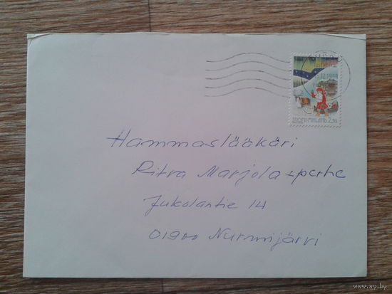 Финляндия 1999 Новый год прошло почту