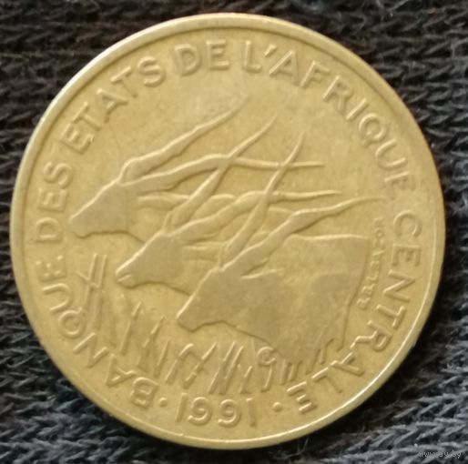 Центральная Африка (BEAC) 25 франков, 1991 г., KM# 10