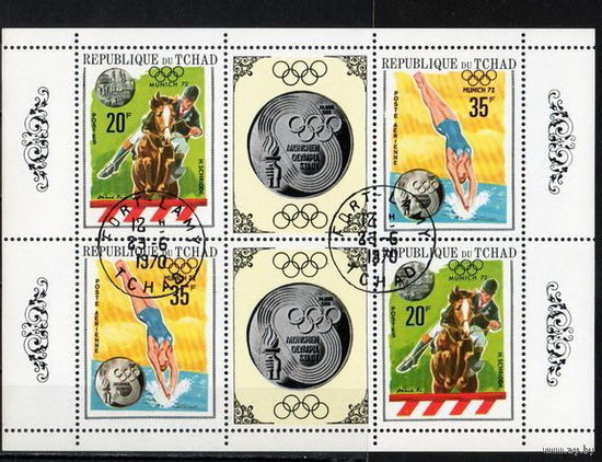 Олимпийские игры Чад 1970 год СПОРТ