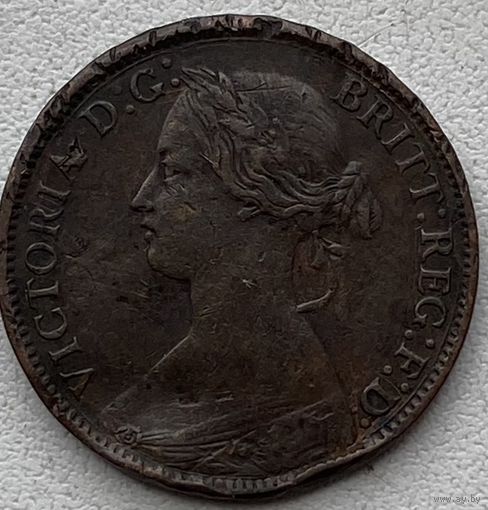 Великобритания 1 фартинг 1861 г.