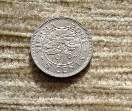 Werty71 Сьерра - Леоне 5 центов 1964