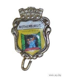 Значок в форме щита из немецкого города Ротенбург-об-дер-Таубер
