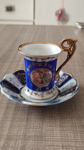 Кофейная пара ГДР позолота