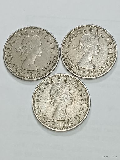 Великобритания 1 шиллинг 1955 , 1956 , 1963 года .