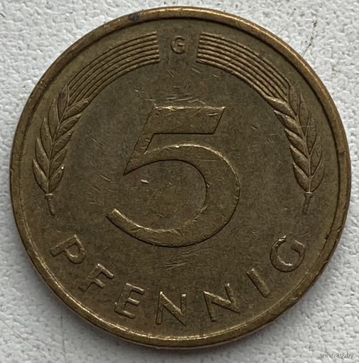 Германия 5 пфеннигов 1990 г. G