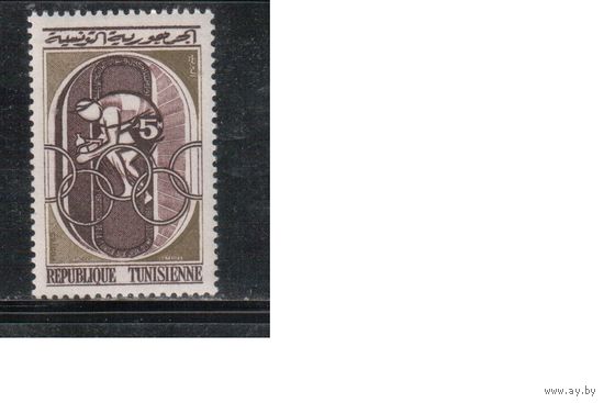 Тунис-1960(Мих.552) , **  , Спорт, Велоспорт , Велосипеды,