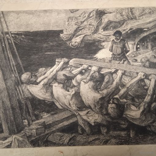 Гравюра 19 век Германия. 20х30см.