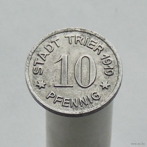 Германия (нотгельды)  10 пфеннигов 1919 Город Трир