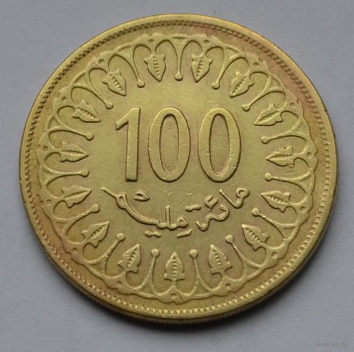 Тунис, 100 миллимов 2008 г.