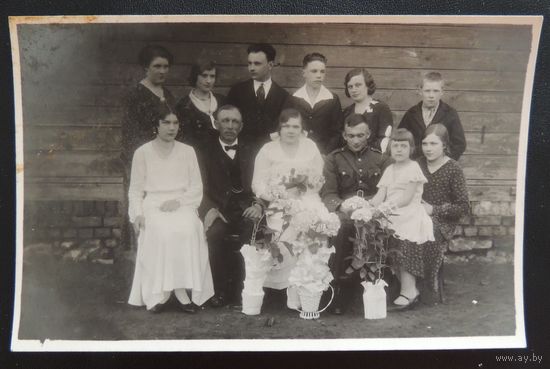 Фото "Деревенская свадьба", Зап. Бел., 1930- е гг.