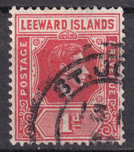 156.BrKCI. Великобритания. Колонии. Подветренные острова. Стандарт. Георг VI. 1938 г. 1P. Mi.#90aI.