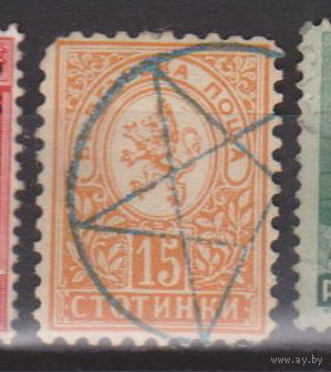 Герб Болгария 1889 год Лот 10 С ИНТЕРЕСНЫМ ГАШЕНИЕМ