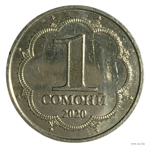 Таджикистан 1 сомони, 2020 [AUNC]