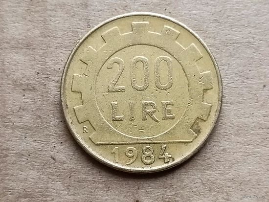 Италия 200 лир, 1984г. (D-107)