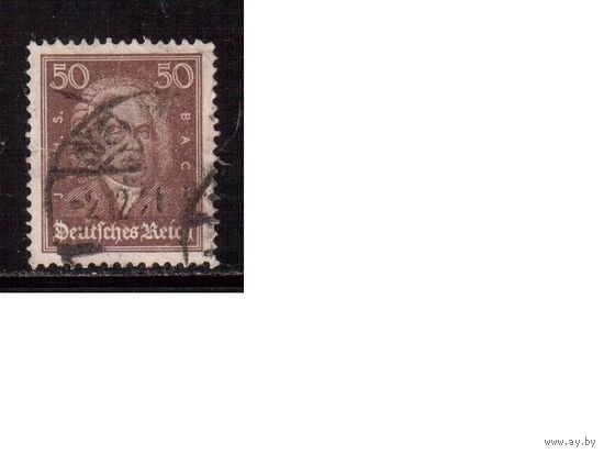 Германия(Рейх)-1926,(Мих.396)   гаш. , Стандарт, Бах(4), (менее 10 % каталога)