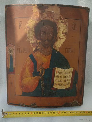 Икона "Вседержитель" большая, 19 век.