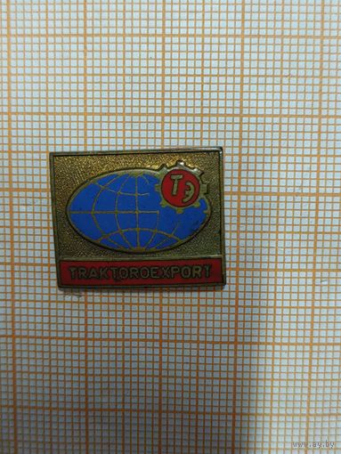 Знак TRAKTOROEXPORT, тяжёлый.