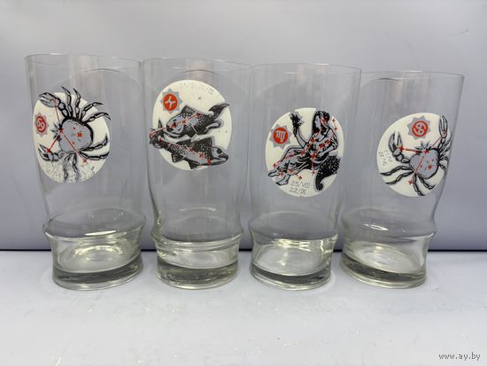 Набор стаканов знаки зодиак СССР
