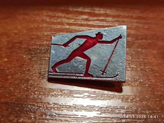 Знак значок Лыжный спорт