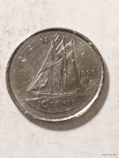 Канада 10 центов 1999
