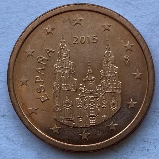 Испания 2 евроцента 2015 г.