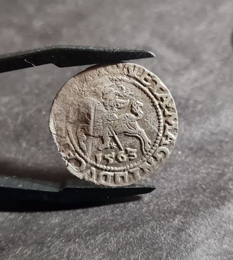 Полугрош 1563, Литва, Вильно, Сигизмунд II, С рубля! без мц. НЕЧАСТЫЙ