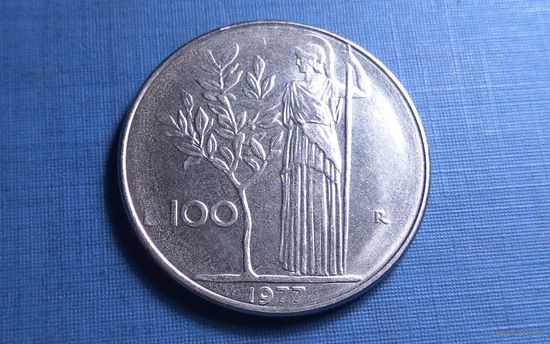 100 лир 1977. Италия. XF!